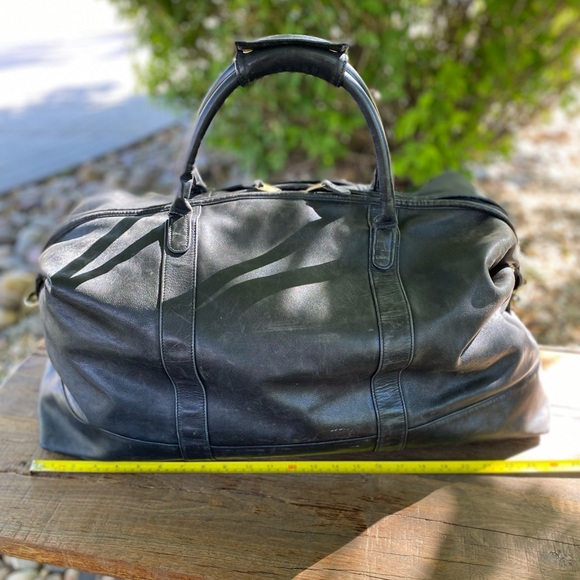 Coach Bags Vintage Coach Duffle Bag In Black Leather Poshmark